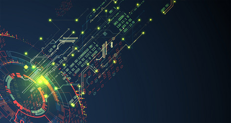abstract background on technological vector image