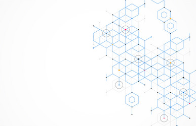 abstract geometric boxes pattern dot line vector image
