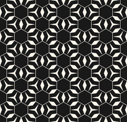 hexagonal seamless pattern triangles lines vector image