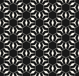 hexagonal seamless pattern triangles lines vector