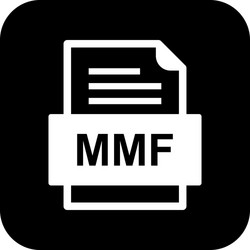 mmf file document icon vector image
