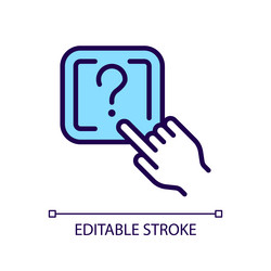 question button rgb color icon vector image