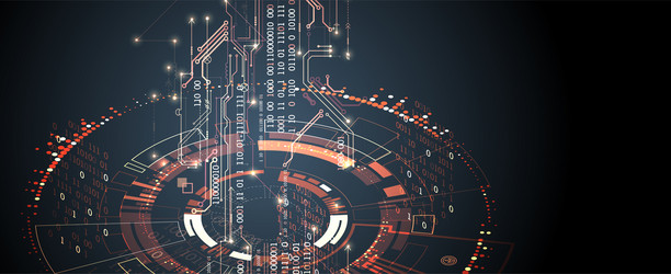 abstract background on technological vector image
