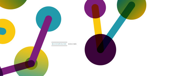 abstract background round dots connected by lines vector image