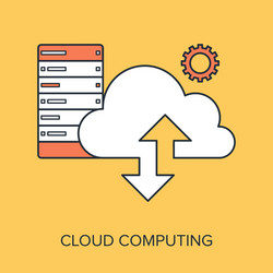 cloud computing vector image