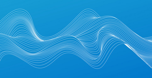 abstract colorful flowing wave lines design vector image