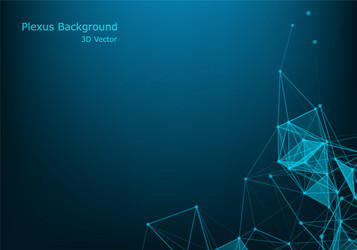 abstract plexus background with connected lines vector image