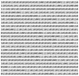 binary code zero one matrix white background vector image