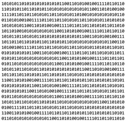 Binary code zero one matrix white background vector