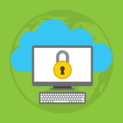 cloud computing data storage vector image