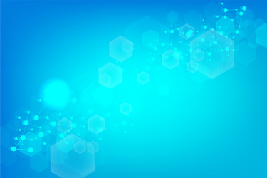 Hexagonal abstract background big data vector