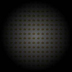 Marijuana pattern gold center light dark vector