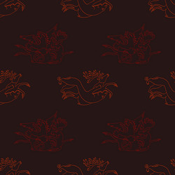 seamless pattern with ancient scythian art vector image