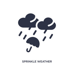 sprinkle weather icon on white background simple vector image