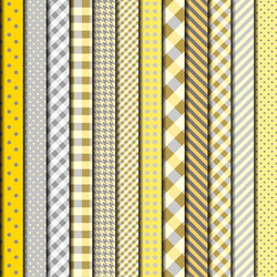 yellow retro patchwork vector