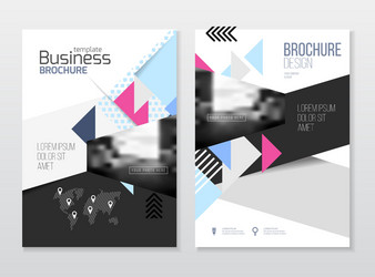 annual report brochure with text a4 size c vector image