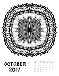 Calendar 2017 Royalty Free Vector Image - VectorStock