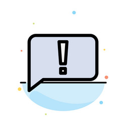 Chat error basic ui abstract flat color icon vector