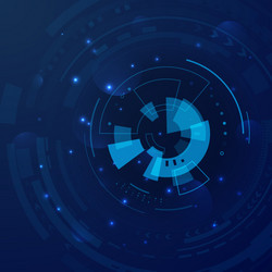 Hud elements set graphic abstract futuristic Vector Image