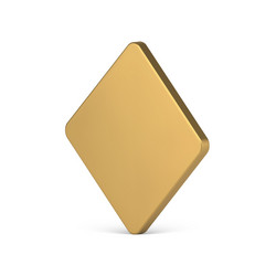 realistic metallic golden square four angled vector