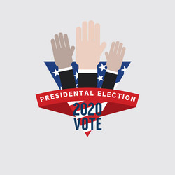 Vote in united states presidential election vector