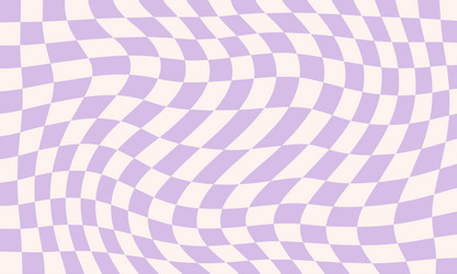wavy checkered pattern retro optical design vector image