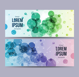 design template with circles style use vector