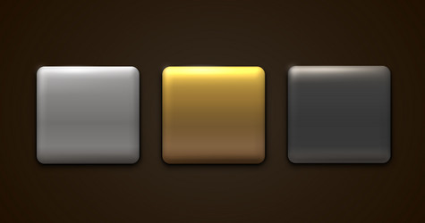 golden silver black frame label event bar vector image
