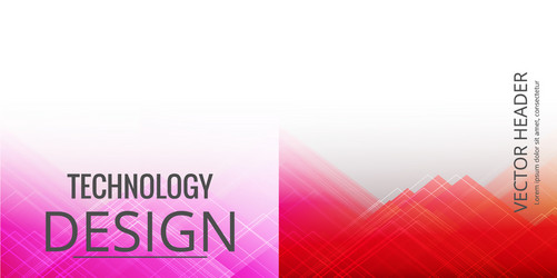 set of abstract technology web banner vector image