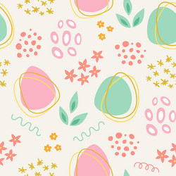 abstract easter seamless pattern with decorative vector image