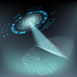 Biometric Scan Security vector image