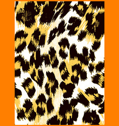 Bold Leopard Print Pattern vector image