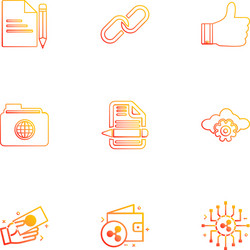 file document weblink like folder global vector image