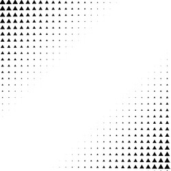 Geometric Triangle Halftone Pattern vector image