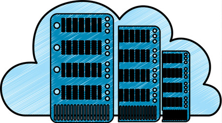 Cloud computing technology vector