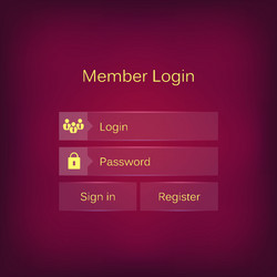 mobile user ui kit form interface for web vector image