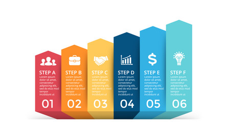 Progress Chart with Upward Arrows vector image