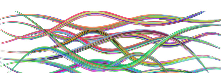 Abstract background wavy intertwining lines vector