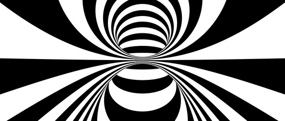 abstract hypnotic distorted lines background vector image