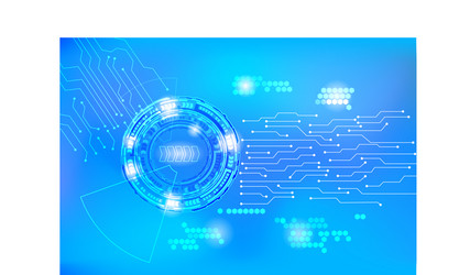 Abstract technology with circuit board vector