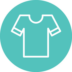 Isolated tshirt line and block style icon vector