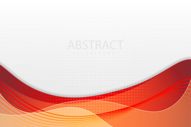 Red curve on a white background vector