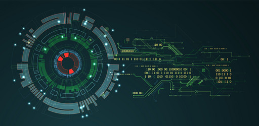 abstract background on technological vector image