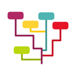 Algorithm coding block schemes api Royalty Free Vector Image