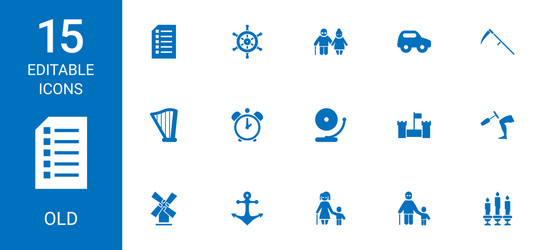 old icons vector