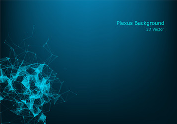 abstract particles and lines plexus effect vector image