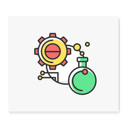 experiment color icon vector image