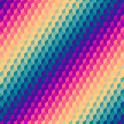 geometric seamless pattern of a cubes in low poly vector image