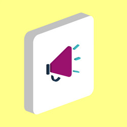 loudspeaker computer symbol vector image