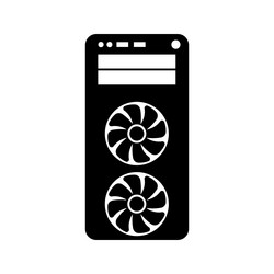 simple of system unit or personal computer icon vector image